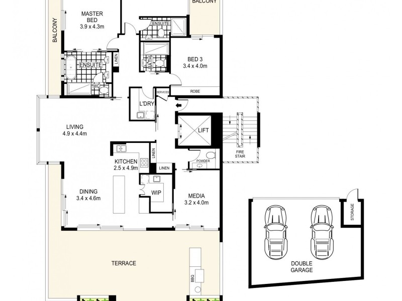 401/60-62 Ewos Parade, Cronulla NSW 2230 Floorplan