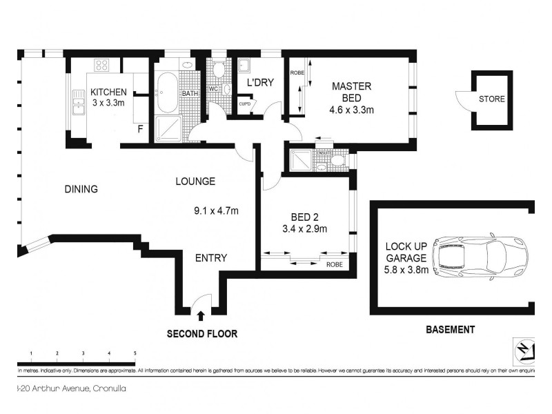 5/18-20 Arthur Avenue, Cronulla NSW 2230 Floorplan