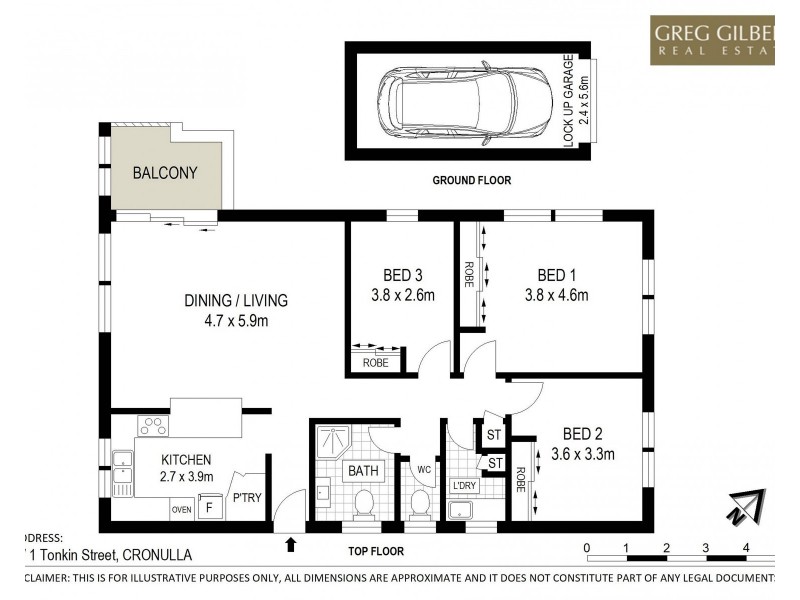 9/1 Tonkin Street, Cronulla NSW 2230 Floorplan
