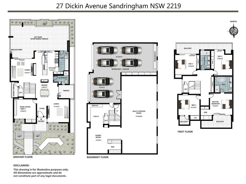 27 Dickin Avenue, Sandringham NSW 2219 Floorplan