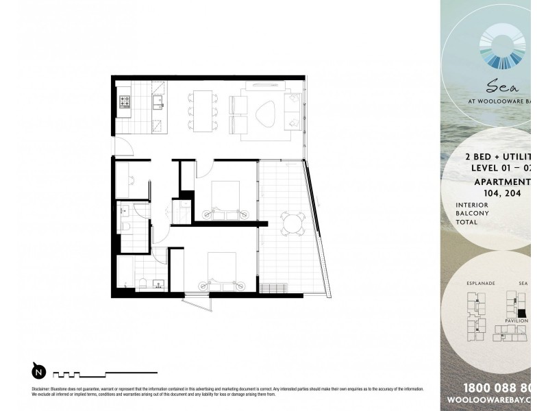 104/01 Foreshore Boulevard, Woolooware NSW 2230 Floorplan