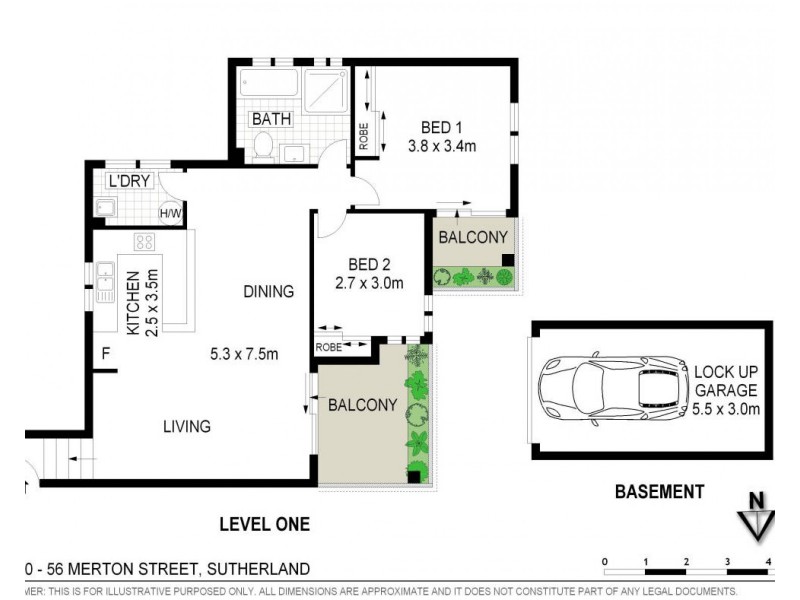37/50-56 Merton Street, Sutherland NSW 2232 Floorplan