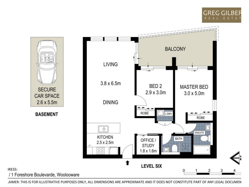 604/1 Foreshore Boulevard, Woolooware NSW 2230 Floorplan