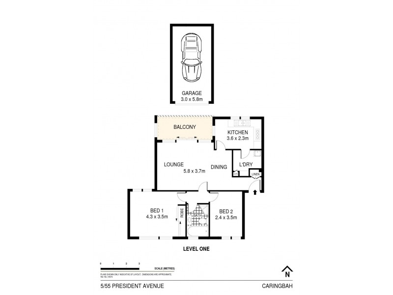 5/55 President Avenue, Caringbah NSW 2229 Floorplan