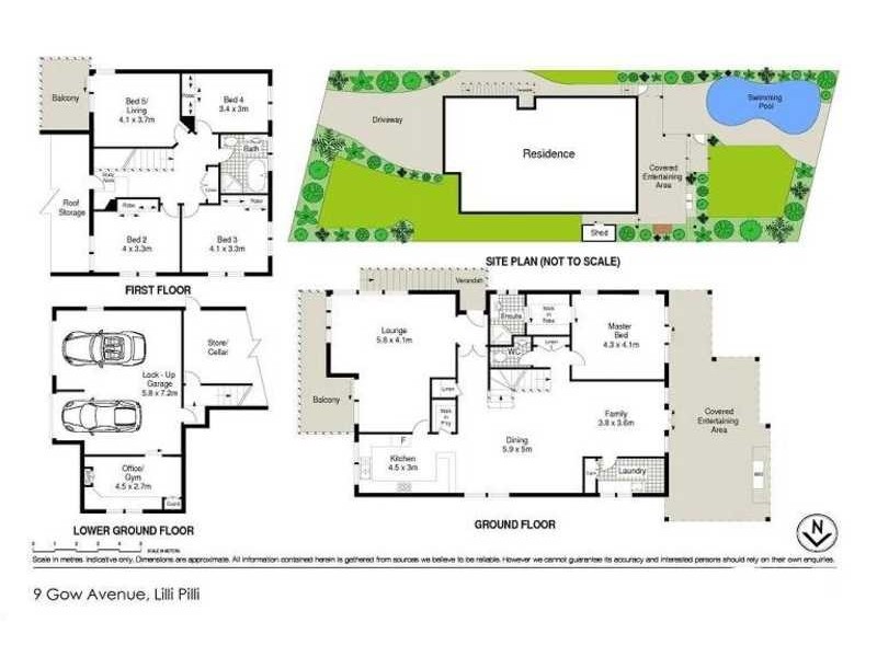 9 Gow Avenue, Lilli Pilli NSW 2229 Floorplan