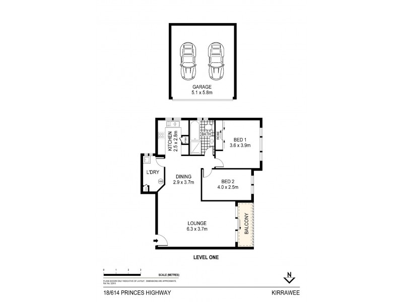 18/614 Princes Highway, Kirrawee NSW 2232 Floorplan
