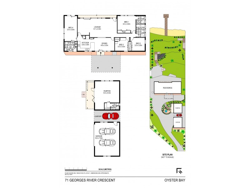 71 Georges River Crescent, Oyster Bay NSW 2225 Floorplan