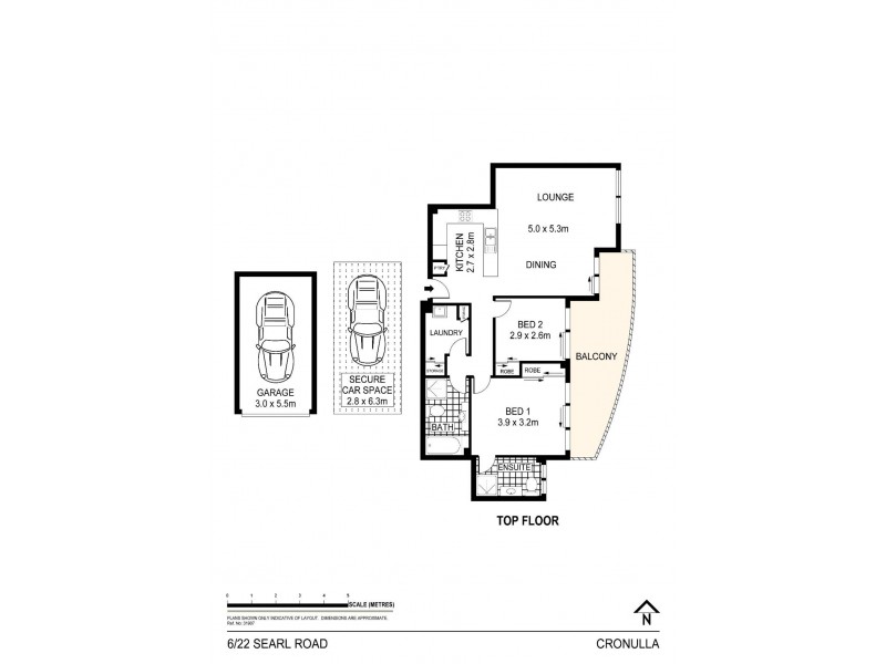 6/22 Searl Road, Cronulla NSW 2230 Floorplan