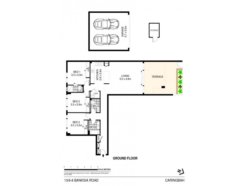 13/6-8 Banksia Road, Caringbah NSW 2229 Floorplan
