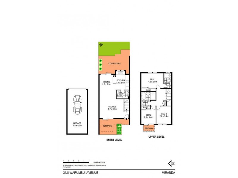 31/8 Warumbui Avenue, Miranda NSW 2228 Floorplan