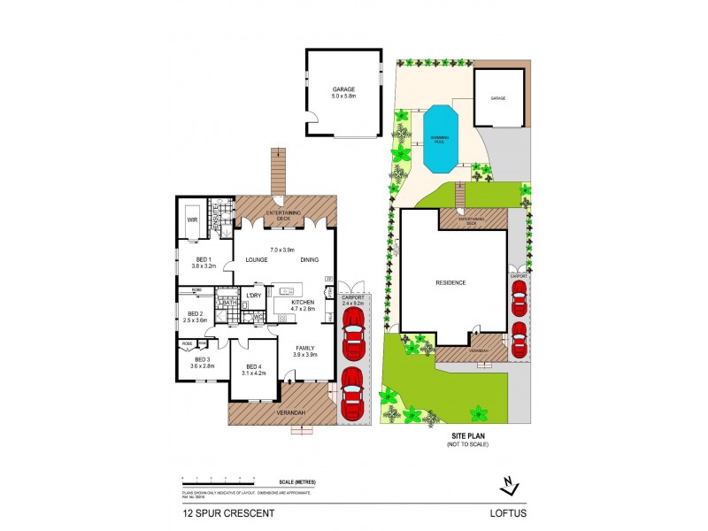 12 Spur Crescent, Loftus NSW 2232 Floorplan