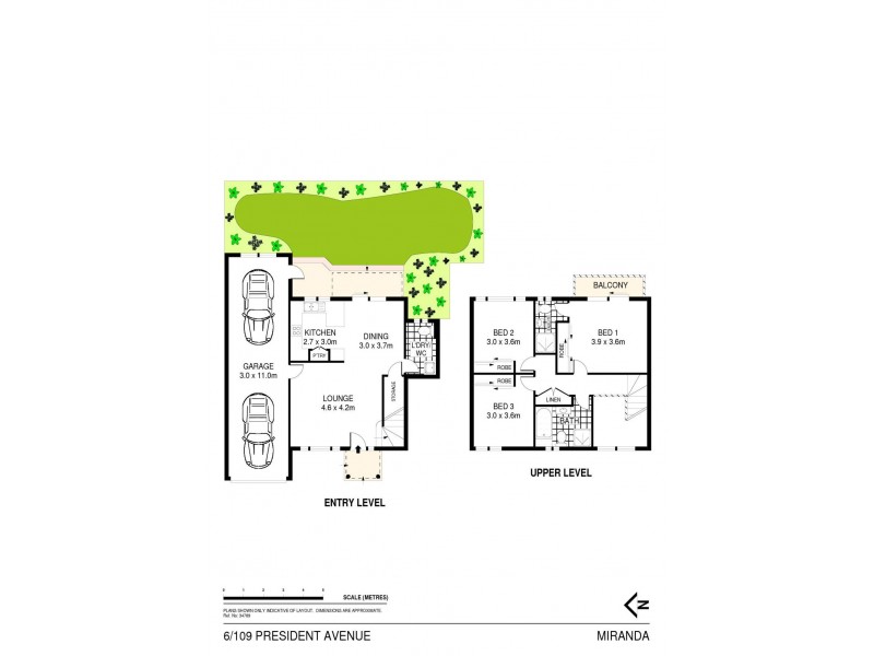 6/109 President Avenue, Miranda NSW 2228 Floorplan