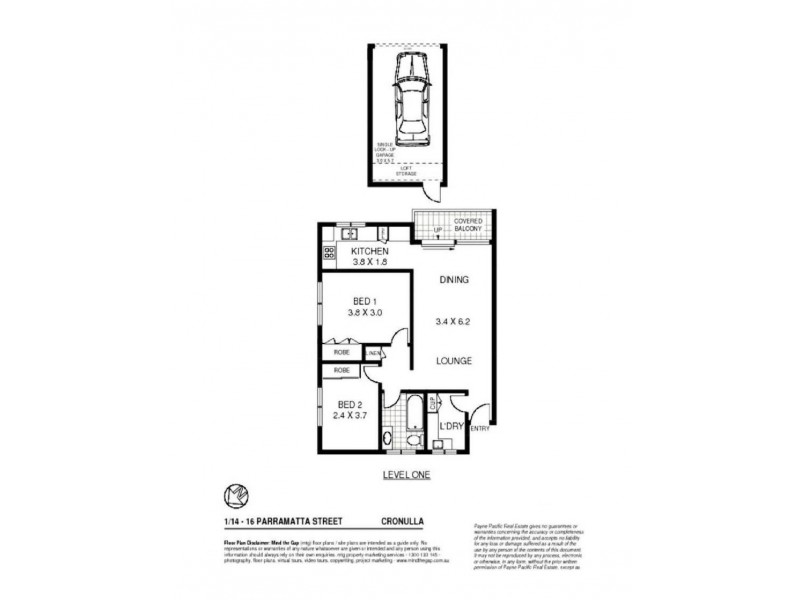 1/14-16 Parramatta Street, Cronulla NSW 2230 Floorplan