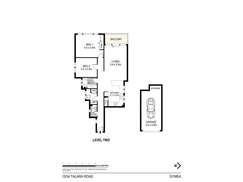 13/34 Talara Road, Gymea NSW 2227 Floorplan