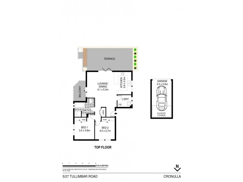 5/27 Tullimbar Road, Cronulla NSW 2230 Floorplan