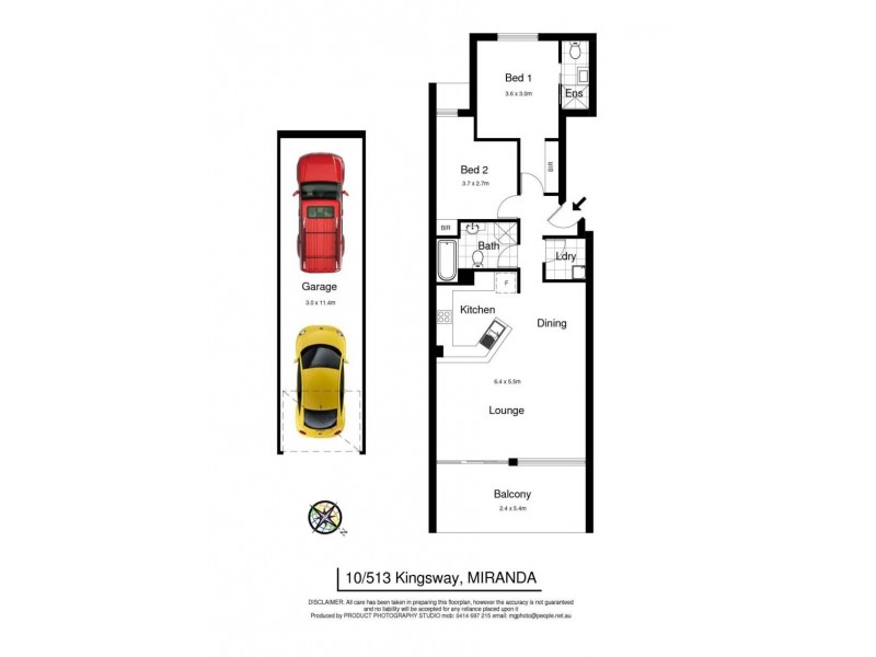 10/513 Kingsway, Miranda NSW 2228 Floorplan