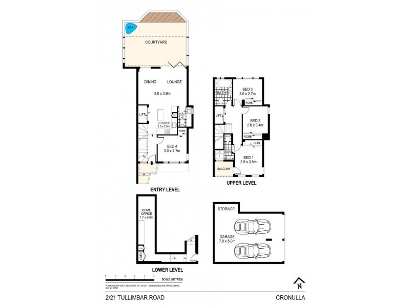 2/21-23 Tullimbar Road, Cronulla NSW 2230 Floorplan