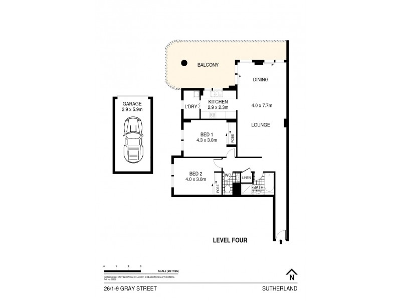 26/1-9 Gray Street, Sutherland NSW 2232 Floorplan