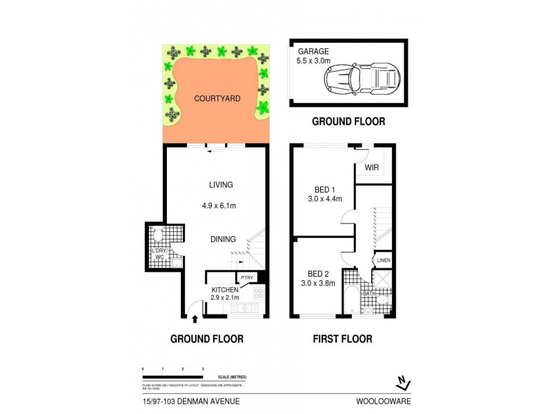 15/97 Denman Avenue, Woolooware NSW 2230 Floorplan