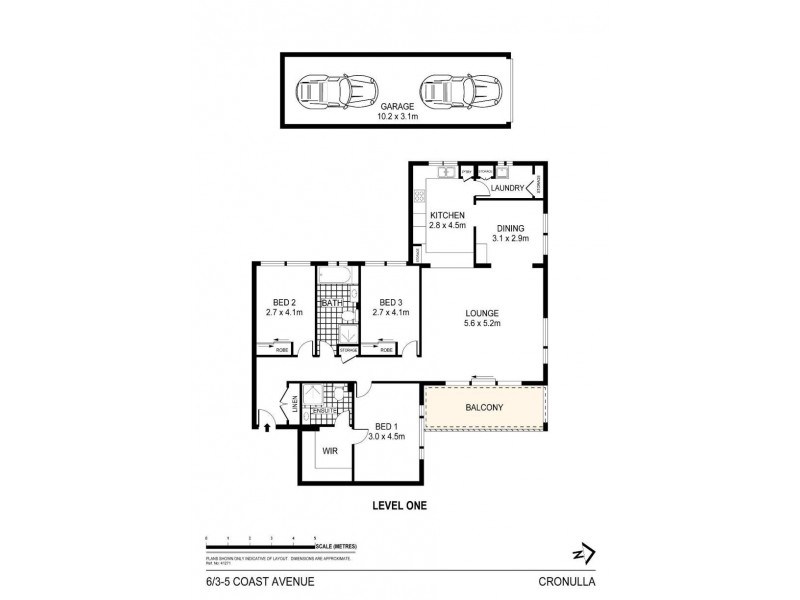 6/3-5 Coast Avenue, Cronulla NSW 2230 Floorplan