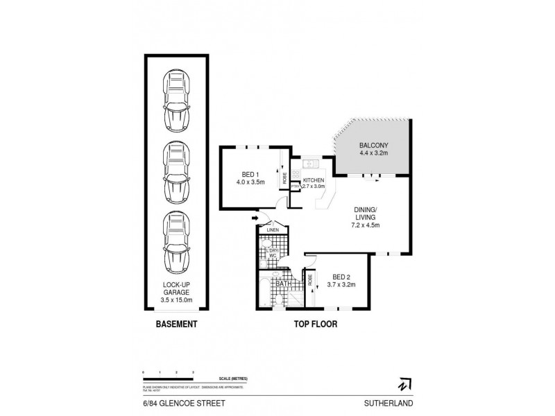 6/84-88 Glencoe Street, Sutherland NSW 2232 Floorplan