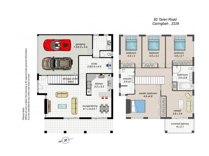 82 Taren Road, Caringbah South NSW 2229 Floorplan