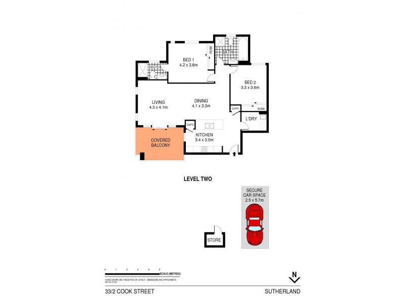 33/2-8 Cook Street, Sutherland NSW 2232 Floorplan