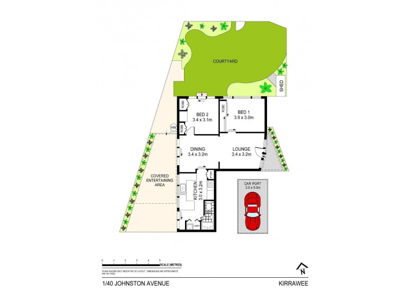 1/40 Johnston Avenue, Kirrawee NSW 2232 Floorplan