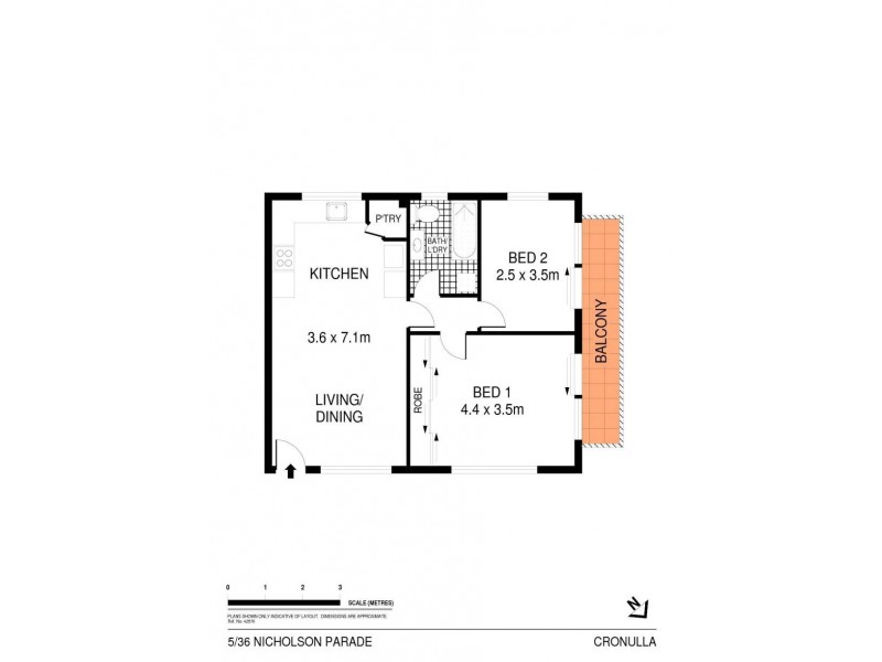 5/36 Nicholson Parade, Cronulla NSW 2230 Floorplan