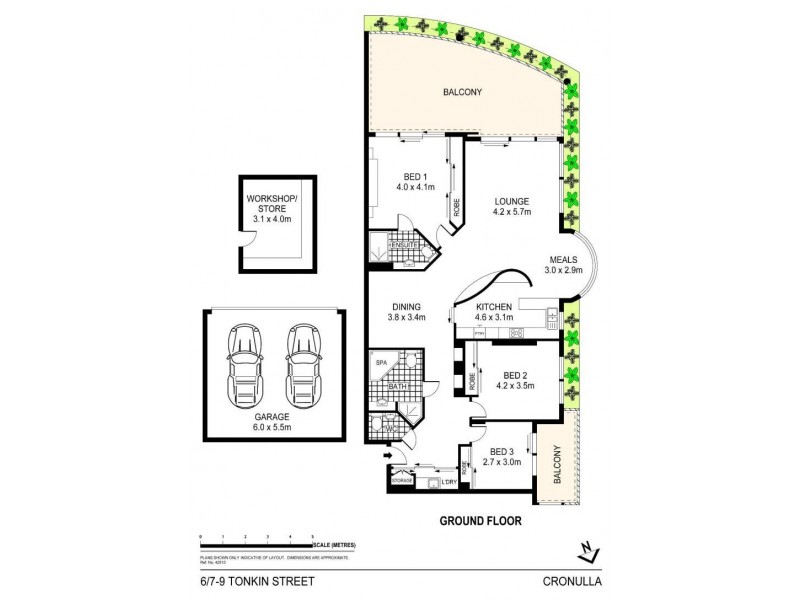 6/7-9 Tonkin Street, Cronulla NSW 2230 Floorplan
