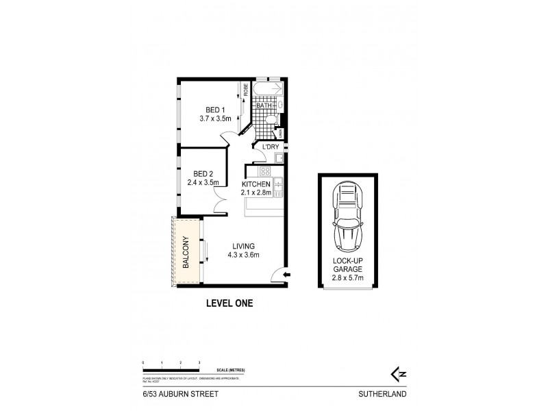 6/53 Auburn Street, Sutherland NSW 2232 Floorplan