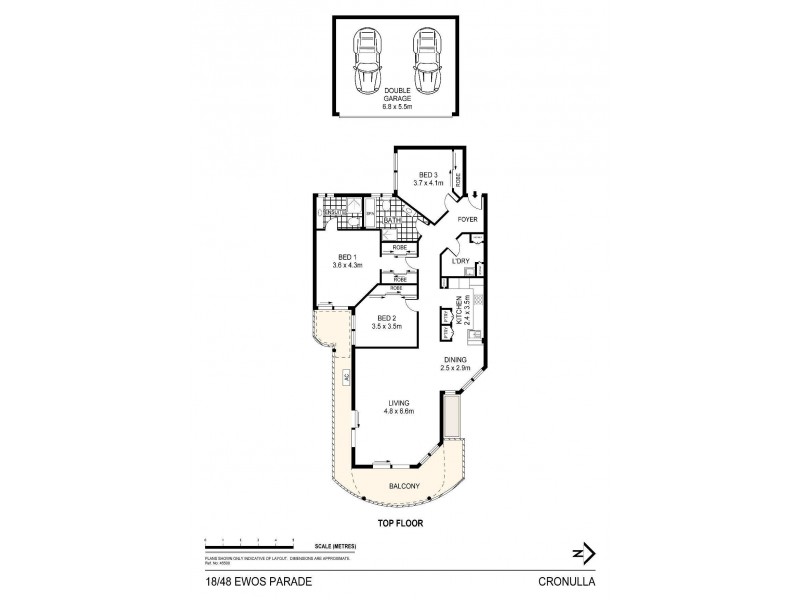 18/48-52 Ewos Parade, Cronulla NSW 2230 Floorplan