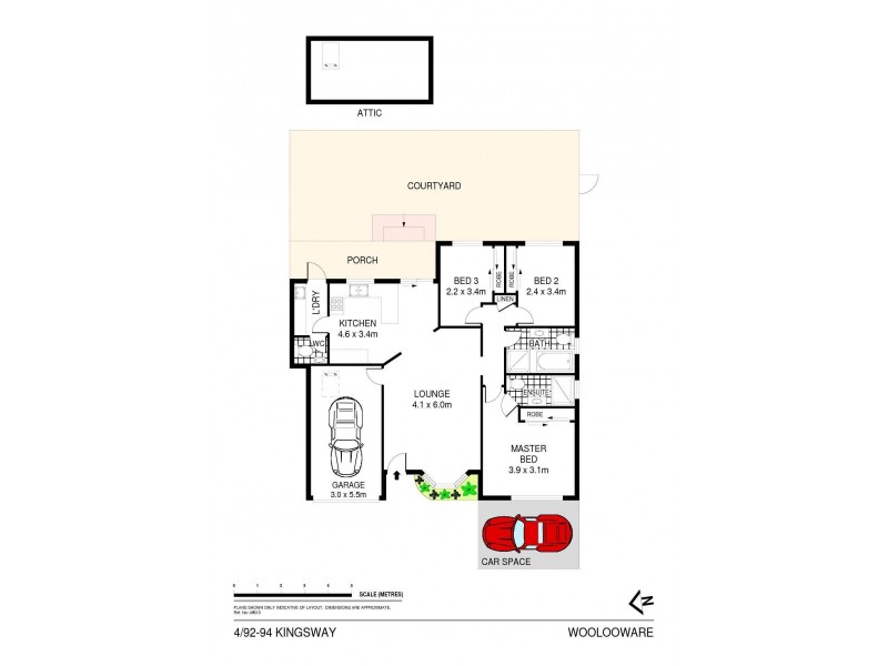 4/92 Kingsway, Woolooware NSW 2230 Floorplan