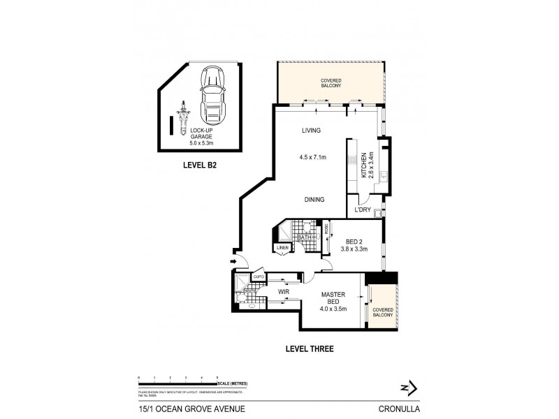 15/1 Ocean Grove Avenue, Cronulla NSW 2230 Floorplan