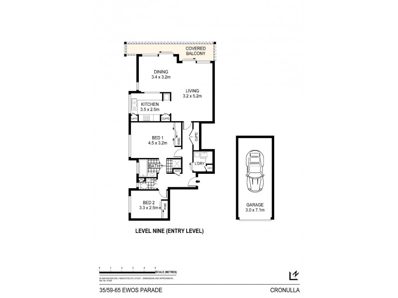 35/59 Ewos Parade, Cronulla NSW 2230 Floorplan