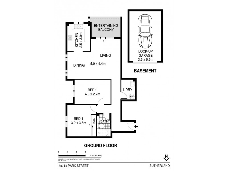 7/6-14 Park Street, Sutherland NSW 2232 Floorplan