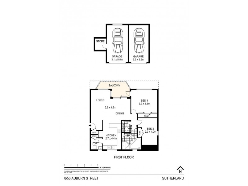 8/50 Auburn Street, Sutherland NSW 2232 Floorplan