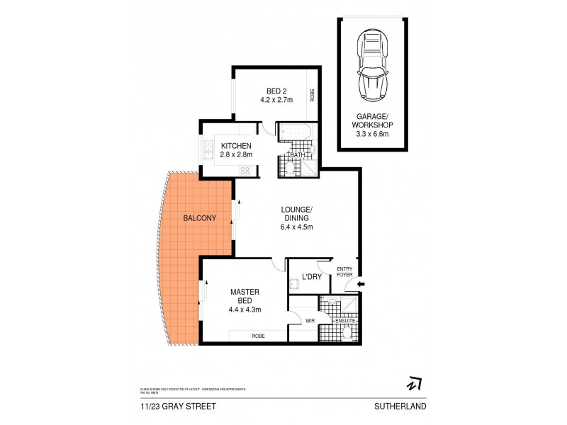 11/23-29 Gray Street, Sutherland NSW 2232 Floorplan