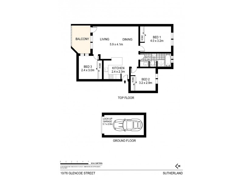 10/76-82 Glencoe Street, Sutherland NSW 2232 Floorplan