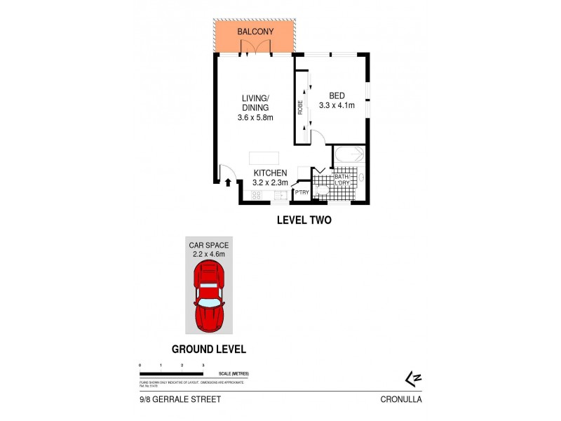 9/8 Gerrale Street, Cronulla NSW 2230 Floorplan