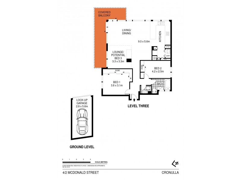 4/2 McDonald Street, Cronulla NSW 2230 Floorplan