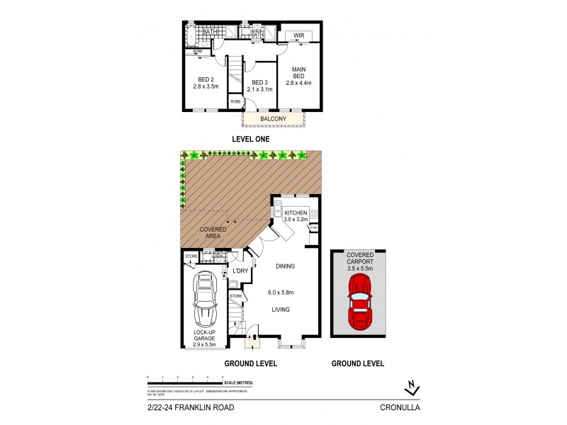 2/22-24 Franklin Road, Cronulla NSW 2230 Floorplan