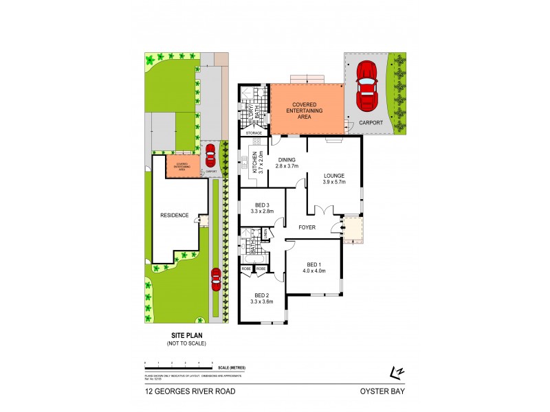 12 Georges River Road, Oyster Bay NSW 2225 Floorplan