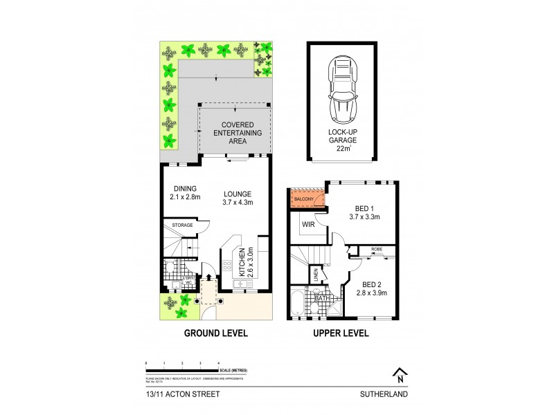 13/11 Acton Street, Sutherland NSW 2232 Floorplan