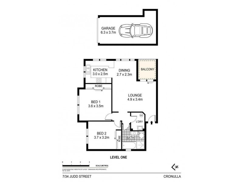 7/34-36 Judd Street, Cronulla NSW 2230 Floorplan
