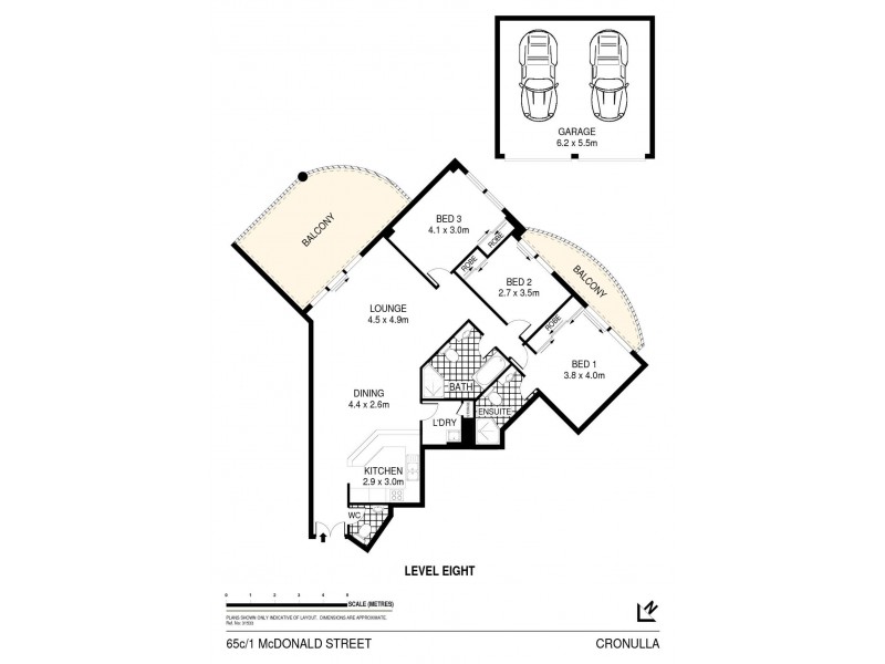 65c/1 McDonald Street, Cronulla NSW 2230 Floorplan