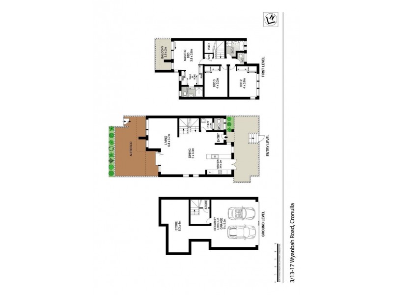 3/13 Wyanbah Road, Cronulla NSW 2230 Floorplan