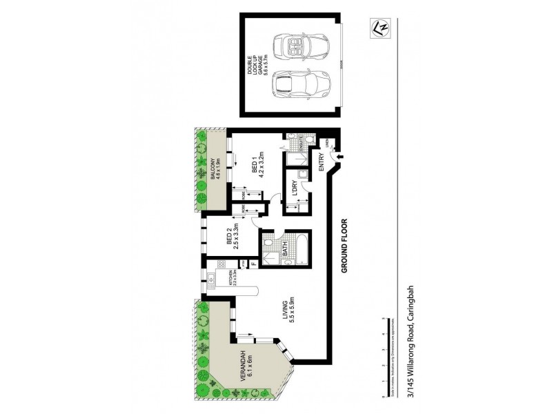 3/145 Willarong Road, Caringbah NSW 2229 Floorplan