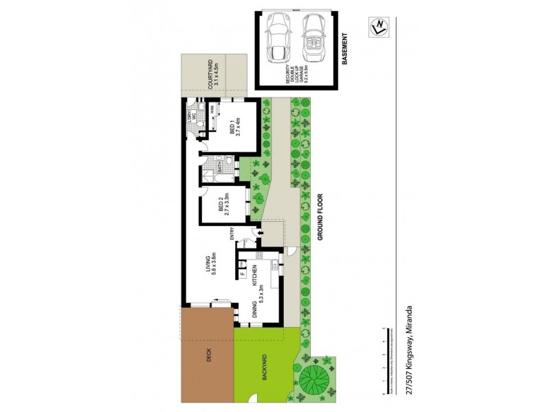 27/507 Kingsway, Miranda NSW 2228 Floorplan