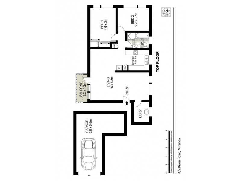 4/9 Kiora Road, Miranda NSW 2228 Floorplan